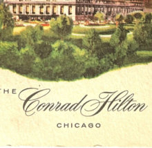 The Conrad Hilton, Chicago, vintage post card 1961 - £9.41 GBP