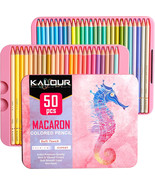 KALOUR Macaron Pastel Colored Pencils,Set of 50 Colors,Artists Soft Core... - $29.91