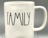 Rae Dunn FAMILY Large Long Letters White Coffee Mug Big Farmhouse Style - £7.70 GBP