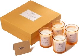 Scented Candle Set, Soy Wax Candles for Stress Relief and Home Decor, 4 x 3.5oz - £27.68 GBP