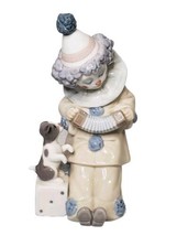 LLADRO # 5279 PIERROT WITH CONCERTINA CLOWN PLAYING ACCORDION - MINT - $1,110.19 MXN