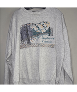 Vintage Light Heather Grey Casual Crew Neck Sweater with Graphic Elements - $13.72