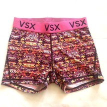 Victoria&#39;s Secret VSX The Player Hot Pink Shorts MultiPrint small Wide Band Logo - £12.48 GBP