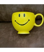 Smiley Face ~ Yellow Mug ~ 22 fl oz. ~ 4.25&quot; Tall Ceramic Mug - $30.77 CAD