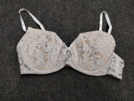 Daisy Fuentes Bra Women 34C Gray Lace Underwired T Shirt - $9.24