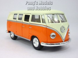 VW 1962 T1 (Type 2) Bus 1/32 Scale Diecast &amp; Plastic Model by Kinsmart - Orange - £13.32 GBP