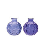 Blue Bubble Glass Bud Vase (Set of 2) - 790762 - $902.95 MXN