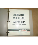 1988 1989 1990 1991 1992 Forza Fuoribordo 9.9/15 HP Servizio Manuale 90-... - $1,472.66 MXN