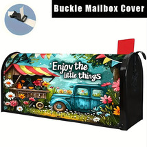 Enjoy the little things Standard Size Mailbox Cover / Wrap - 21&quot; x 18&quot; - $8.70