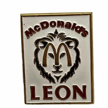 McDonald’s Leon Lion Employee Crew Restaurant Enamel Lapel Hat Pin - £4.71 GBP