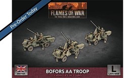 Bofors SP AA Troop British Late War Flames of War NEW - £68.72 GBP