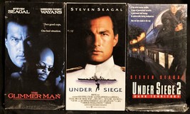3 VHS Steven Seagal Glimmerman Under Siege,Under Siege2 Dark TerritoryPE... - £6.35 GBP