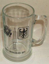 US Army German Army Bundeswer Nike Hercules glass beer stein - $15.00