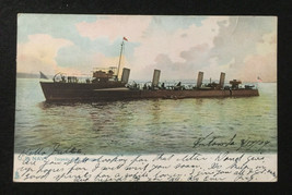 1909 TUCK MADE POST CARD FOR THE TORPEDO BOAT DESTROYER THE DECATUR - £14.46 GBP