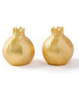 Pomegranate Salt and Pepper Shakers Artisan Crafted Salt Celler Gold Tab... - €25,91 EUR