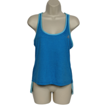 Adidas Aeroknit Climacool Racerback Tank Top Small Blue Hi-Lo Polka Dot - $14.55