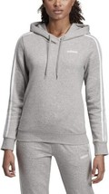 adidas Womens Essentials 3-Stripe Hoodie,Medium Grey/Heather White Size:XX-Small - £36.72 GBP