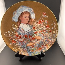 Edna Hibel Flower Girl-Annual Lily 9 1/2” Plate #780 - $18.70