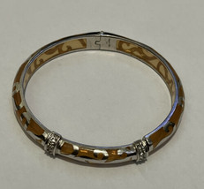 Angelique de Paris Veranda Amber Resin Sterling Silver Bracelet With CZ - $89.09