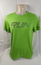 Under Armour HeatGear Fitted Run Green Size Small - £7.57 GBP