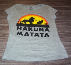 Women&#39;s Teen Juniors Walt Disney The Lion King Hakuna Matata T-shirt Medium New - £15.82 GBP