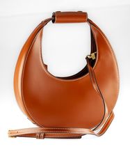 Staud Tan Crescent Borsa Sac En Cuir Mini-Lune - $5,765.02 MXN