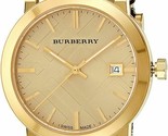 Burberry BU9032 The City Gold-Tone Leather Men&#39;s Watch - £251.63 GBP