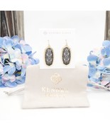 Kendra Scott Elle Gunmetal Filigree Gold Plated Statement Earrings NWT - £50.92 GBP