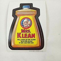 Vintage 1967 Topps Wacky Packs Card Mrs Klean Die-Cut # 27 - £17.43 GBP