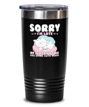 Cat Lover tumbler Gift idea - Sorry Im Late My Scottish Fold Being Cute Again  - £26.06 GBP