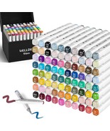 Alcohol Markers 60 Dual Tip Permanent Art Markers for Coloring Illustrat... - £45.37 GBP
