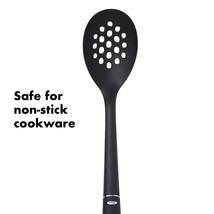 OXO Good Grips Black Nylon Slotted Spoon With Soft comfortable grip - £6.18 GBP