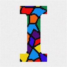 Pepita Needlepoint Canvas: Letter I Stained Glass, 7&quot; x 7&quot; - $50.00+