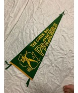 1950&#39;s Green Bay Packers Pennant Full Size Vintage Rare NFL Football RARE - $15,212.57 MXN