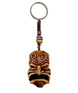 Tiki Keychain – Handmade Resin Key Ring, Tropical Hawaiian Gift for Him ... - $19.71