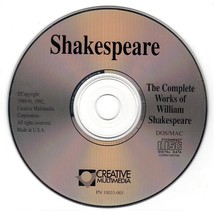 The Complete Works Of Shakespeare (CD-ROM, 1992) For DOS/MAC - New In Sleeve - £3.97 GBP