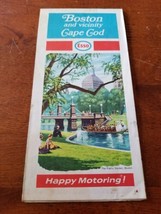 1972 ESSO HUMBLE OIL Swan Boat Ride Road Map BOSTON + CAPE COD Massachus... - $4.95