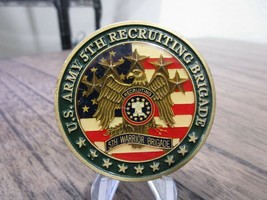 US Army 5th Recruiting Brigade Ranger San Antonio TX Challenge Coin #873L - £16.58 GBP