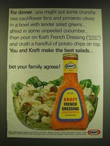 1966 Kraft French Dressing Ad - For dinner - $18.49