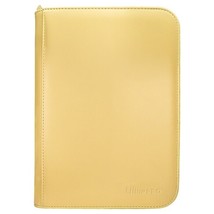 Ultra Pro Binder: 4-Pocket: PRO: Zippered: Vivid: Yellow - $23.70