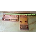 1.75"x 3.75" x .25"      copper buss bar  2 PC LOT - $8.23