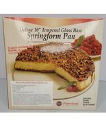 NORPRO Professional Essentials 10” Springform Pan Deluxe Tempered Glass Base - $24.69