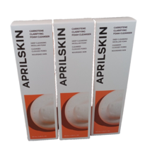 3-Aprilskin Carrotene Clarifying Foam Cleanser Deep Cleansing 4.05fl oz NEW - £40.55 GBP