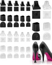 Versatile Heel Caps: 12 Pairs for Square &amp; U-Shaped Heels | Elegant Prot... - $23.71