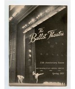 The Ballet Theatre Program 15th Anniversary Metropolitan Opera House 1955 - £14.12 GBP