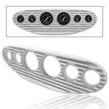 Finned Style Aluminum CNC 6-Gauge Autometer Dash Cluster Panel Bezel - $174.95