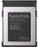 SanDisk 320GB PRO-Cinema CFexpress Type B - Up to 1700MB/s Read Speeds, 8K - $257.25 CAD