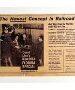 Atlantic Coast Line Railroad Advertisement 1963 Train Florida DWDD17 - $918.57 MXN