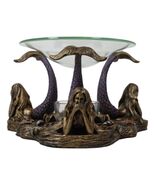 See Hear Speak No Evil 3 Sirens Mermaids Of The Cove Candle Heat Oil Warmer - $604.07 MXN
