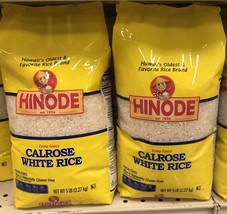 Hinode Calrose Hawaii White Rice 5 Lb Bag (Lot Of 2) - £45.05 GBP